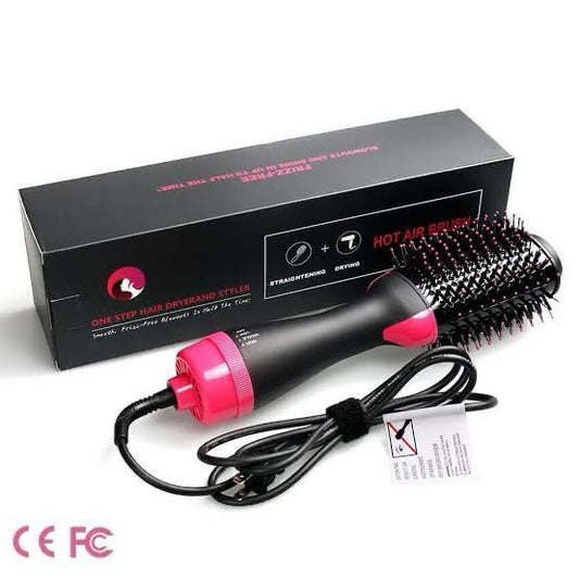 3-in-1 Electric Hot Air Brush – Dryer, Straightener & Volumizer