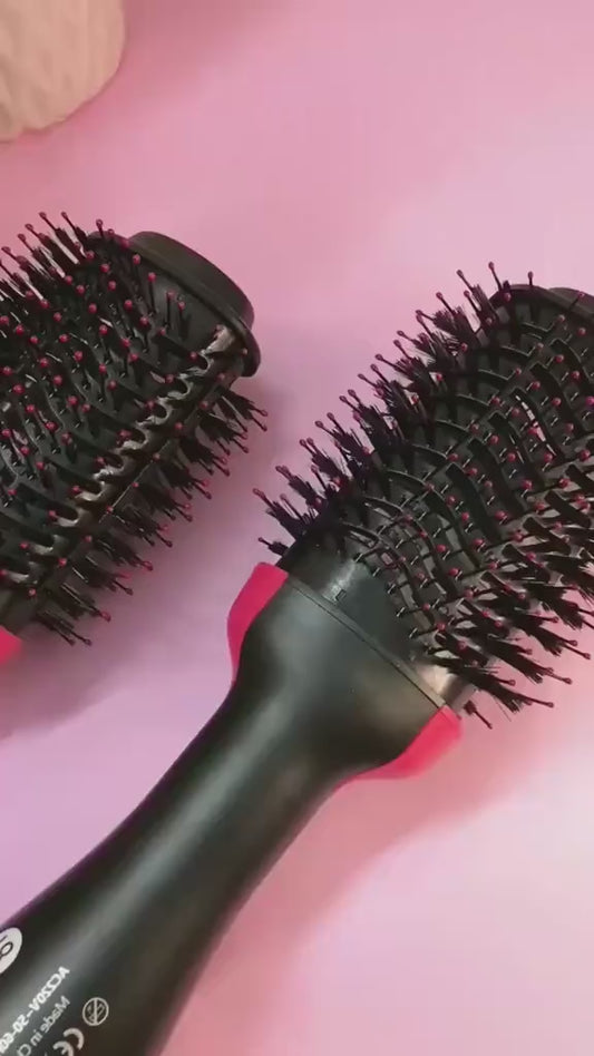 3-in-1 Electric Hot Air Brush – Dryer, Straightener & Volumizer